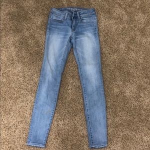 American eagle super super stretch skinny jeans